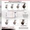 Service Caster 8 Inch High Temp Phenolic Caster Set with Roller Bearing and Brakes/Swivel Locks SCC-35S820-PHRHT-SLB-BSL-4 - alternate 6